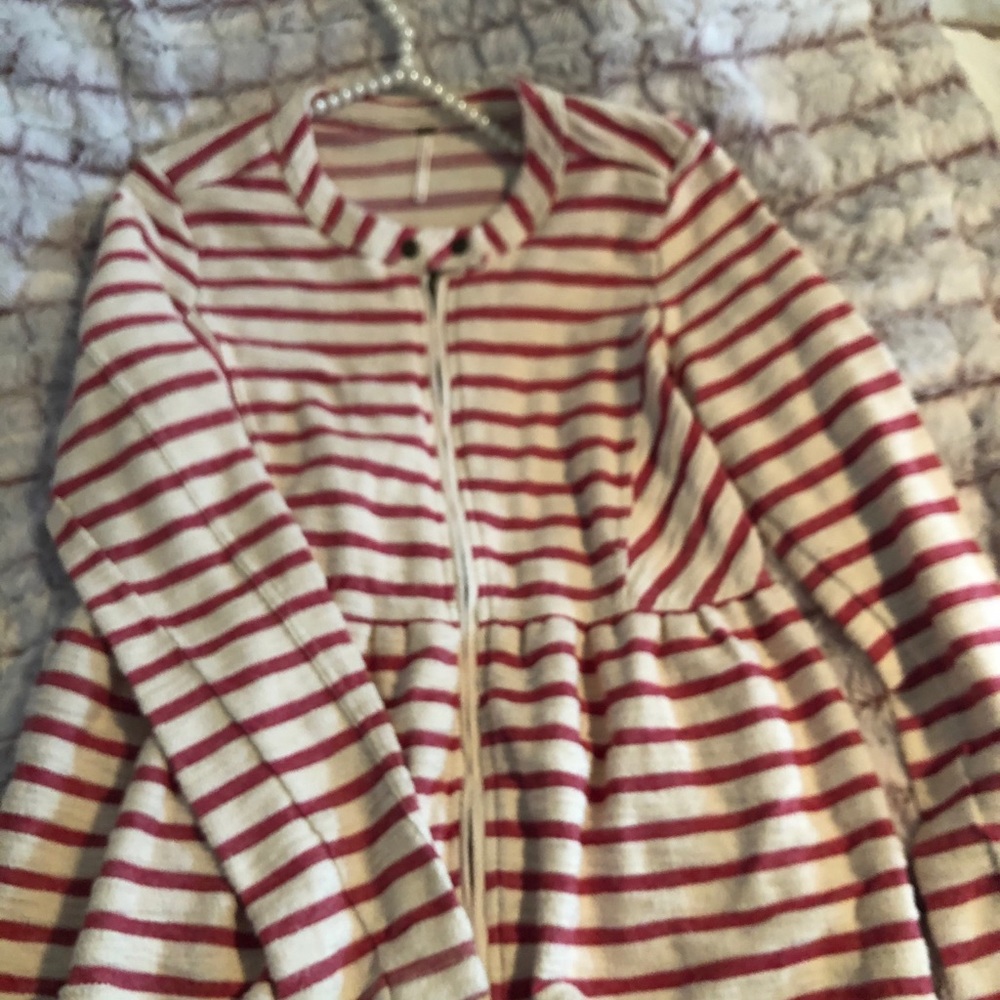 Free People Peplum Jacket/Sweater